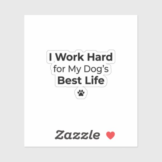 Funny Dog Quote Sticker シール (シート)