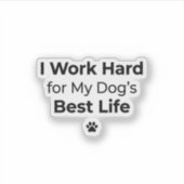 Funny Dog Quote Sticker シール (正面)