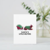 Funny Dog Sleigh Christmas Card – Santa’s Helpers シーズンカード (スタンド正面)