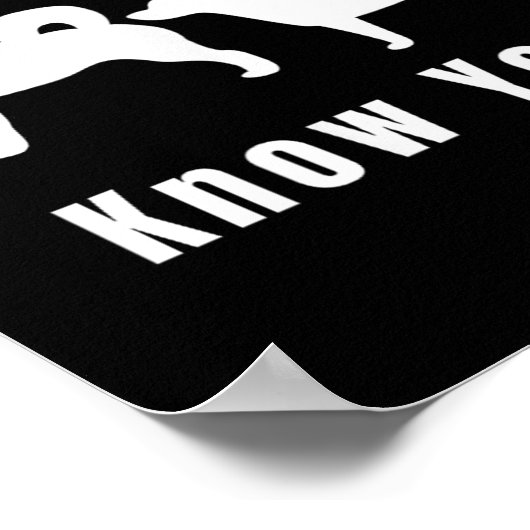 Funny Dog T _ Excuse Me, Do I Know You _ Gift  ポスター (角)