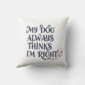 Funny Dog Text クッション (裏面)