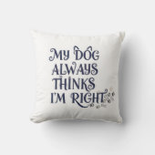 Funny Dog Text クッション (正面)