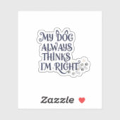 Funny Dog Text シール (シート)