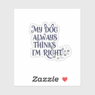 Funny Dog Text シール