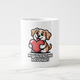 Funny Dog Valentine Gift for Dog Lovers ジャンボコーヒーマグカップ
