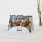 Funny Dogs Birthday Greeting Card  カード (正面)