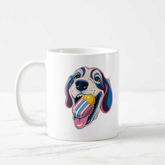 funny dogs candy コーヒーマグカップ (左)