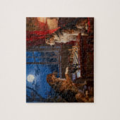 Funny Dogs Playing Chess Dog Lover Gift ジグソーパズル (縦)