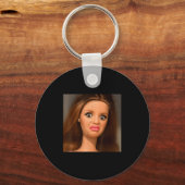 Funny Doll Face Meme Disgusting  キーホルダー (正面)