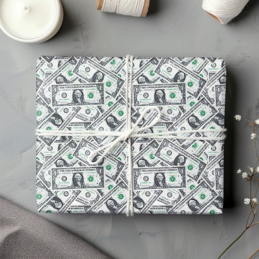 Funny dollar pattern humor wrapping paper  ラッピングペーパー