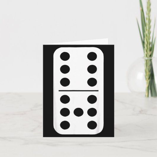 Funny Domino Meme Six Seven Play Strategy Number H カード (正面)