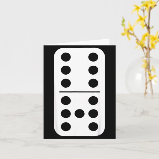 Funny Domino Meme Six Seven Play Strategy Number H カード (黄色い花)