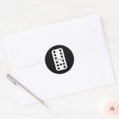 Funny Domino Meme Six Seven Play Strategy Number H ラウンドシール (封筒)