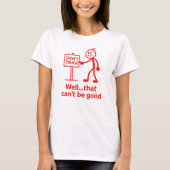Funny “Don’t Touch” Stick Figure Design Tシャツ (正面)