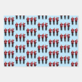 Funny Donald Trump Dancing President Christmas  ラッピングペーパーシート (正面3)