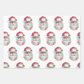 Funny Donald Trump Face Santa Claus Hat Christmas ラッピングペーパーシート (正面2)