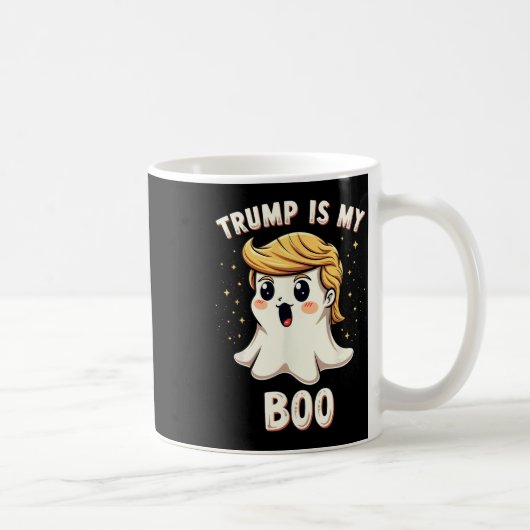 Funny Donald Trump Ghost Halloween Party Spooky  コーヒーマグカップ (右)