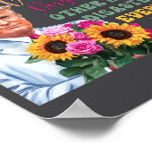 Funny Donald Trump Mothers Day Hold Flower Funny Q ポスター (角)