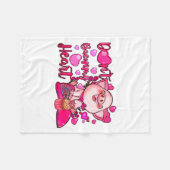 Funny Dont Bacon My Heart Cute G Valentines Da  フリースブランケット (正面(横))