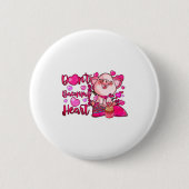 Funny Dont Bacon My Heart Cute G Valentines Da  缶バッジ (正面)