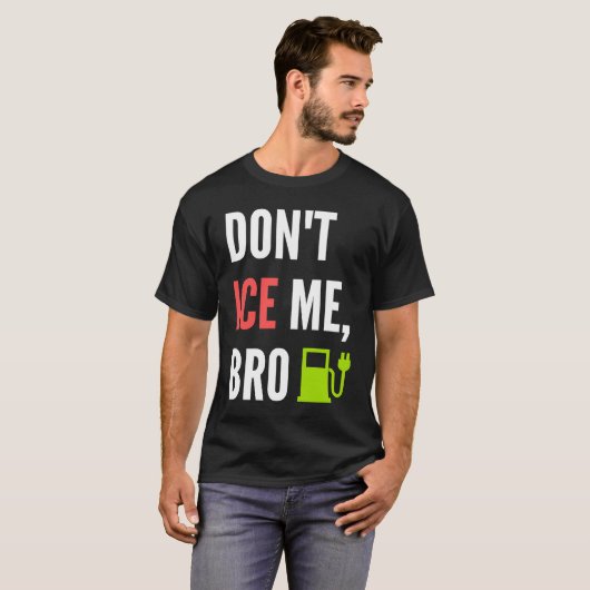 Funny Don't Ice Me Bro Electric Car Tシャツ (正面フル)