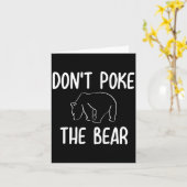Funny Don't Ke The Bear Joke Sarcastic Family カード (黄色い花)