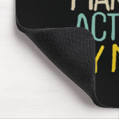 Funny Don't Make Me Act Like My Mama Novelty Sayin マウスパッド (コーナー)