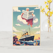 Funny don't mess with God greeting card カード (黄色い花)