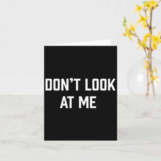 Funny Don't Talk To Me Don't Look At Me  カード (黄色い花)