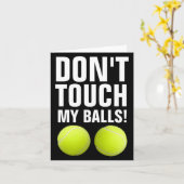 Funny Dont Touch My Pandemic Tennis  カード (黄色い花)