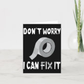 Funny Don't Worry - I Can Fix It - Duct Tape  カード (正面)