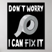 Funny Don't Worry - I Can Fix It - Duct Tape  ポスター (正面)