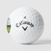 Funny "Donut Give Up" Golf Pun Gift Balls - Donut  ゴルフボール (ロゴ)