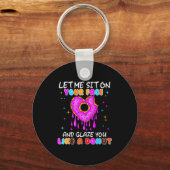 Funny Donut Inappropriate Shirts For Women Adult H キーホルダー (正面)