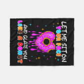 Funny Donut Inappropriate Shirts For Women Adult H フリースブランケット (正面(横))