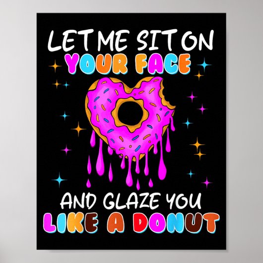 Funny Donut Inappropriate Shirts For Women Adult H ポスター (正面)