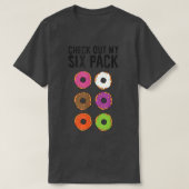 Funny Donut Lover Check Out My Six Pack Tシャツ (デザイン正面)