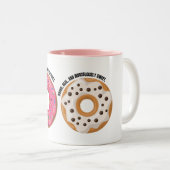 Funny Donut Mug – Real & Ridiculously Tasty ツートーンマグカップ (正面右)