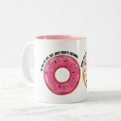 Funny Donut Mug – Real & Ridiculously Tasty ツートーンマグカップ (正面左)