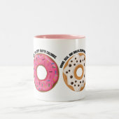 Funny Donut Mug – Real & Ridiculously Tasty ツートーンマグカップ (中央)