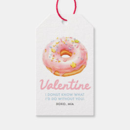 Funny Donut Valentine Gift Tag ギフトタグ