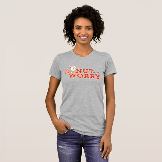 Funny Donut Worry tee Tシャツ (正面フル)