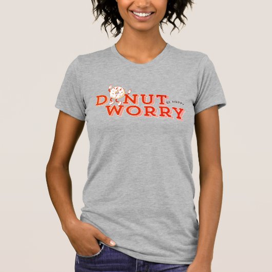 Funny Donut Worry tee Tシャツ (正面)
