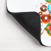 Funny Donuts Christmas Tree Lights Xmas Pjs Boys K マウスパッド (コーナー)