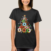 Funny Donuts Christmas Tree Lights Xmas Pjs Boys K Tシャツ (正面)