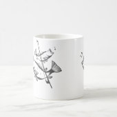 Funny Double Bass Pun Art Jazz Music Upright Bass コーヒーマグカップ (中央)