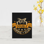 Funny Double Hipe Club Hip Surgery New Hip  カード (黄色い花)