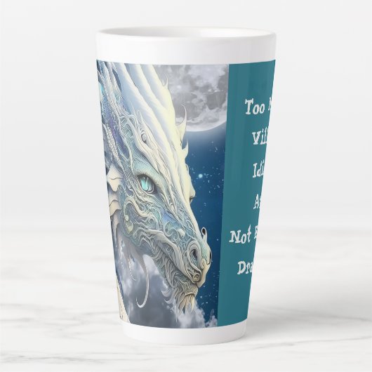 Funny Dragon Tall Mug カフェラテマグ (正面)