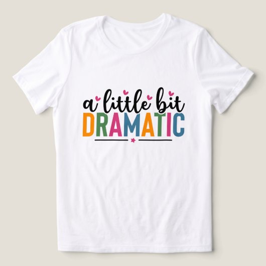 funny dramatic word art  トライブレンドＴシャツ (デザイン正面)