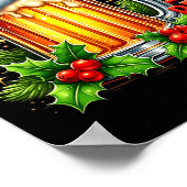 Funny Drinking Christmas Santa Beer Lovers Trend N ポスター (角)